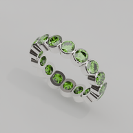 Churumbela Completa Peridoto BEZEL - Birthstone Agosto - 4.0mm