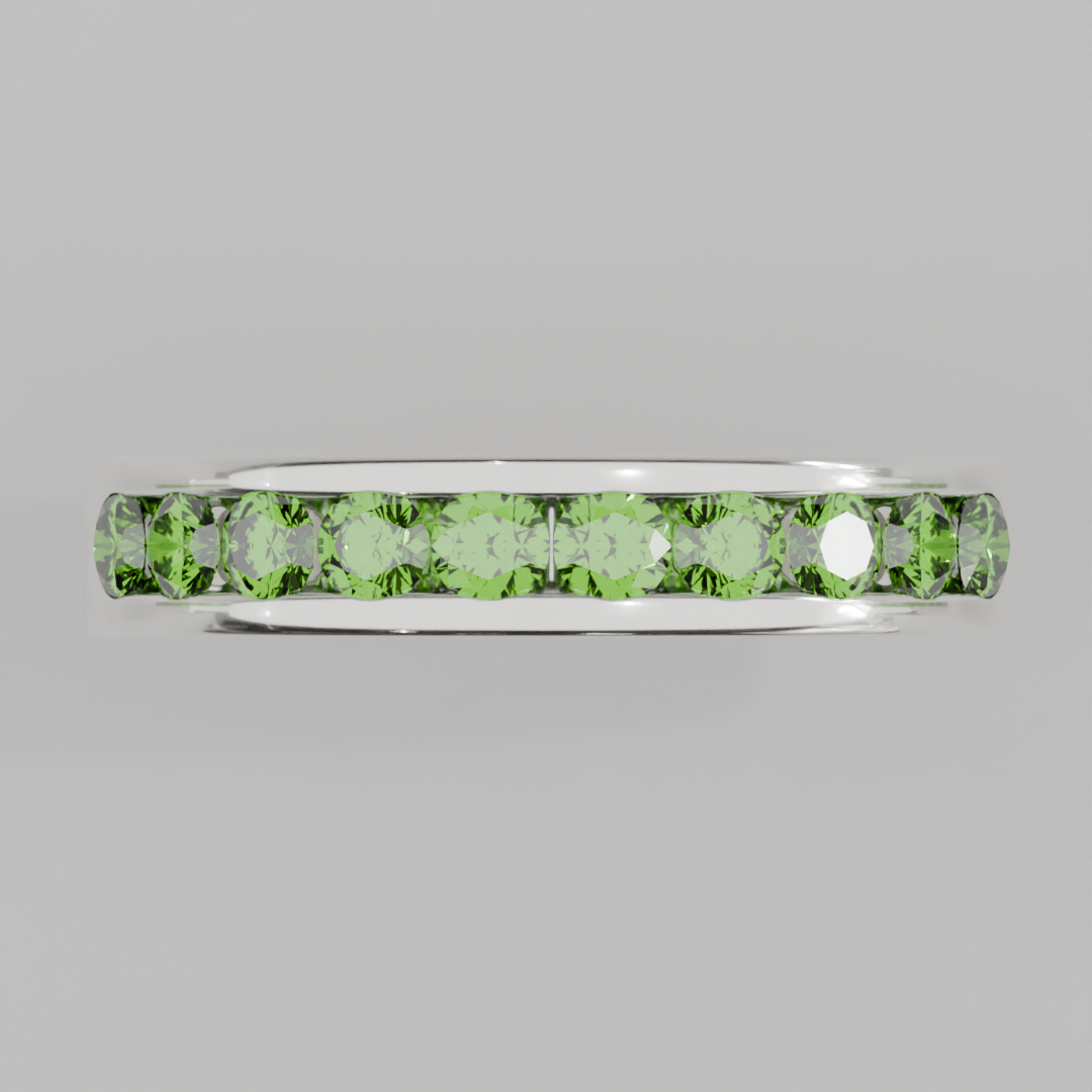 Media Churumbela Peridoto CANAL - Birthstone Agosto-3.0mm