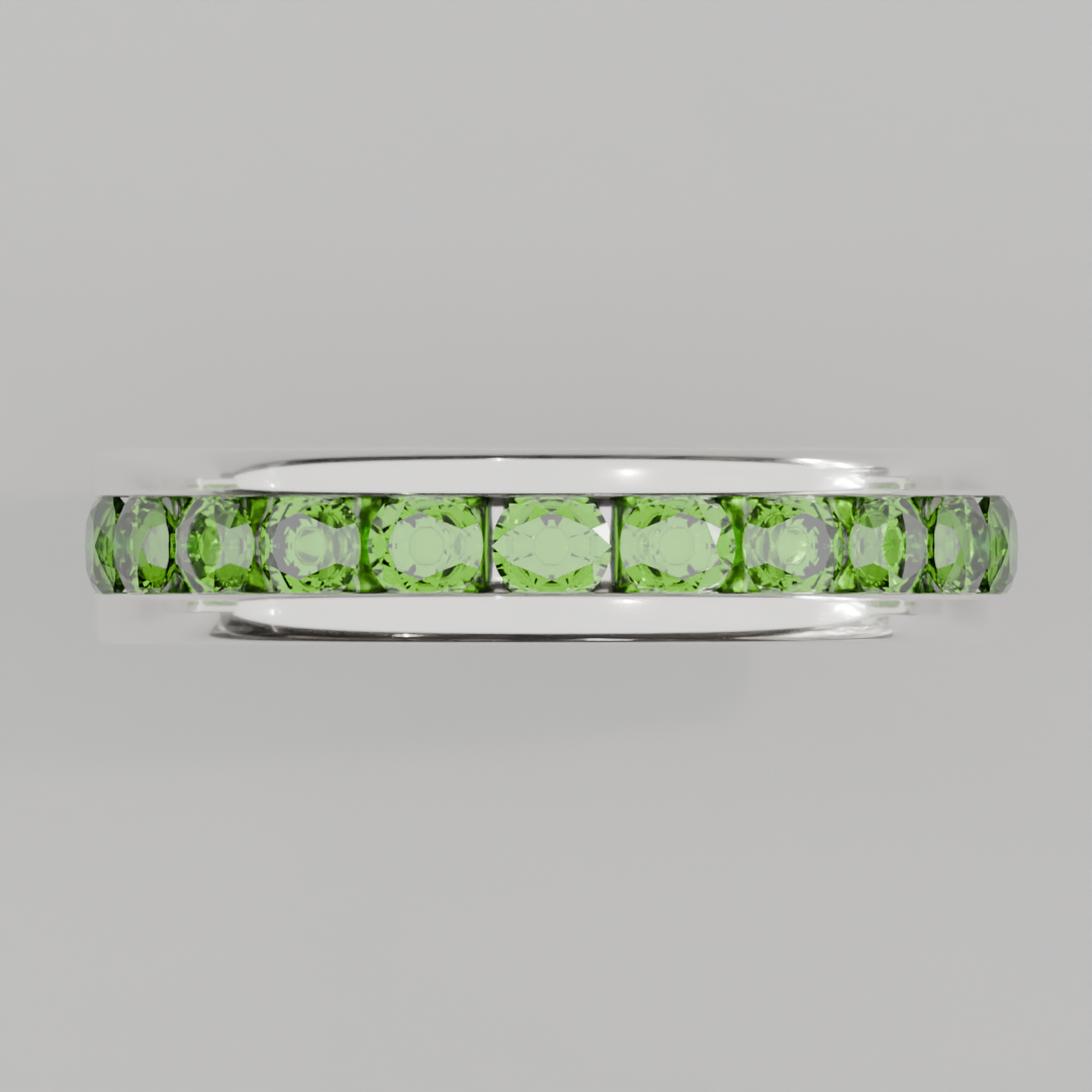 Churumbela Completa Peridoto CANAL- Birthstone Agosto-3.0.mm