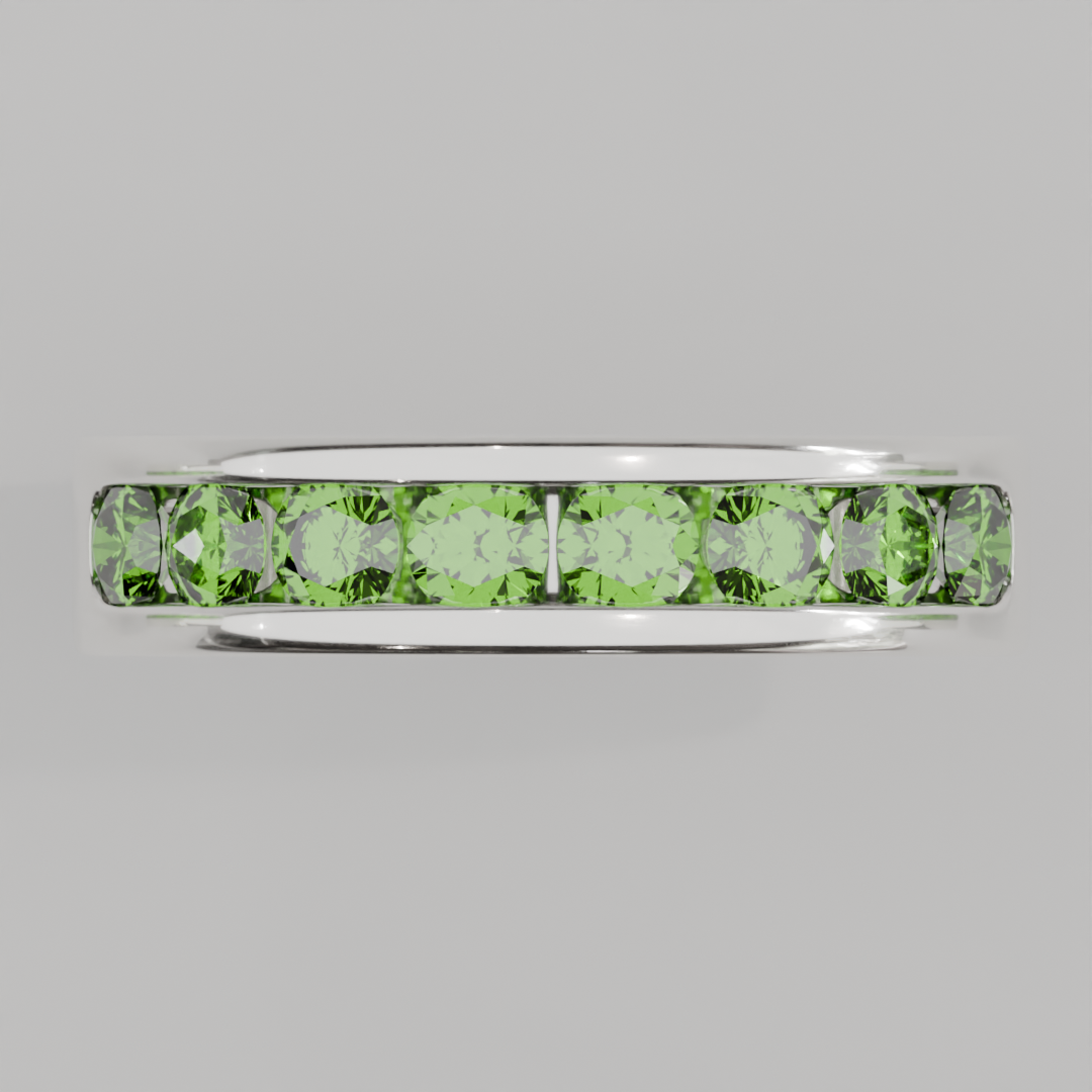 Media Churumbela Peridoto CANAL - Birthstone Agosto -3.5mm