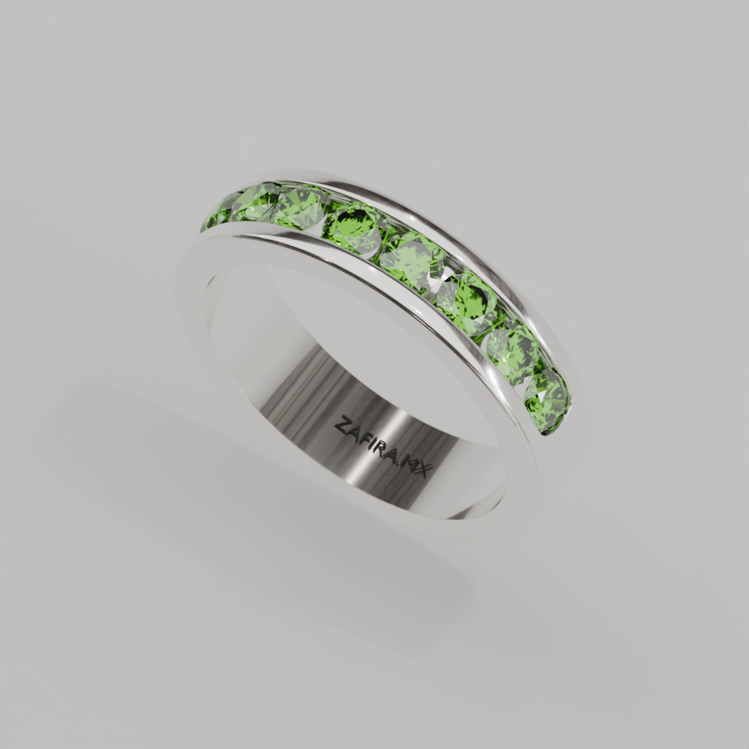 Media Churumbela Peridoto CANAL - Birthstone Agosto -3.5mm