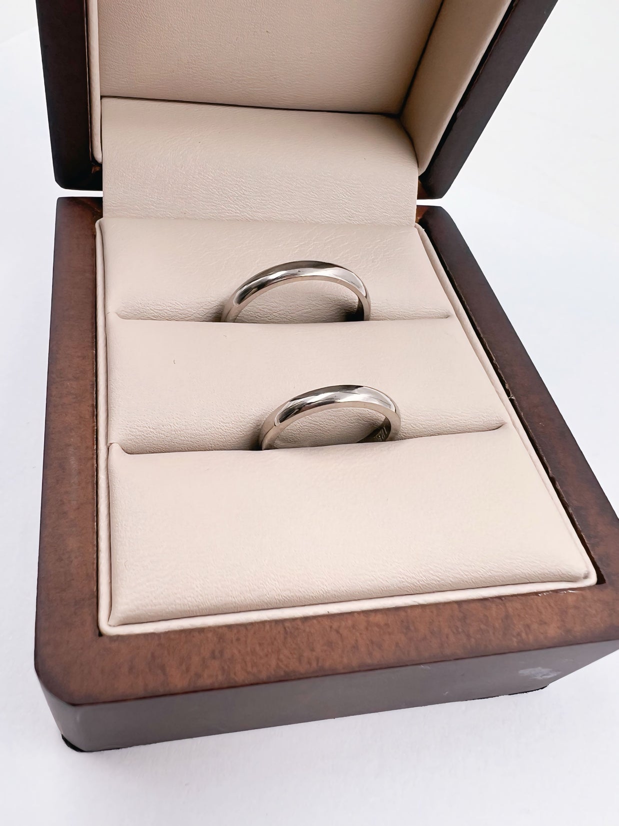 Anillos de boda clásicos (Set 3mm y 3mm) - Argolla de Matrimonio en Oro Sólido (10k, 14k, 18k) o Plata 0.925