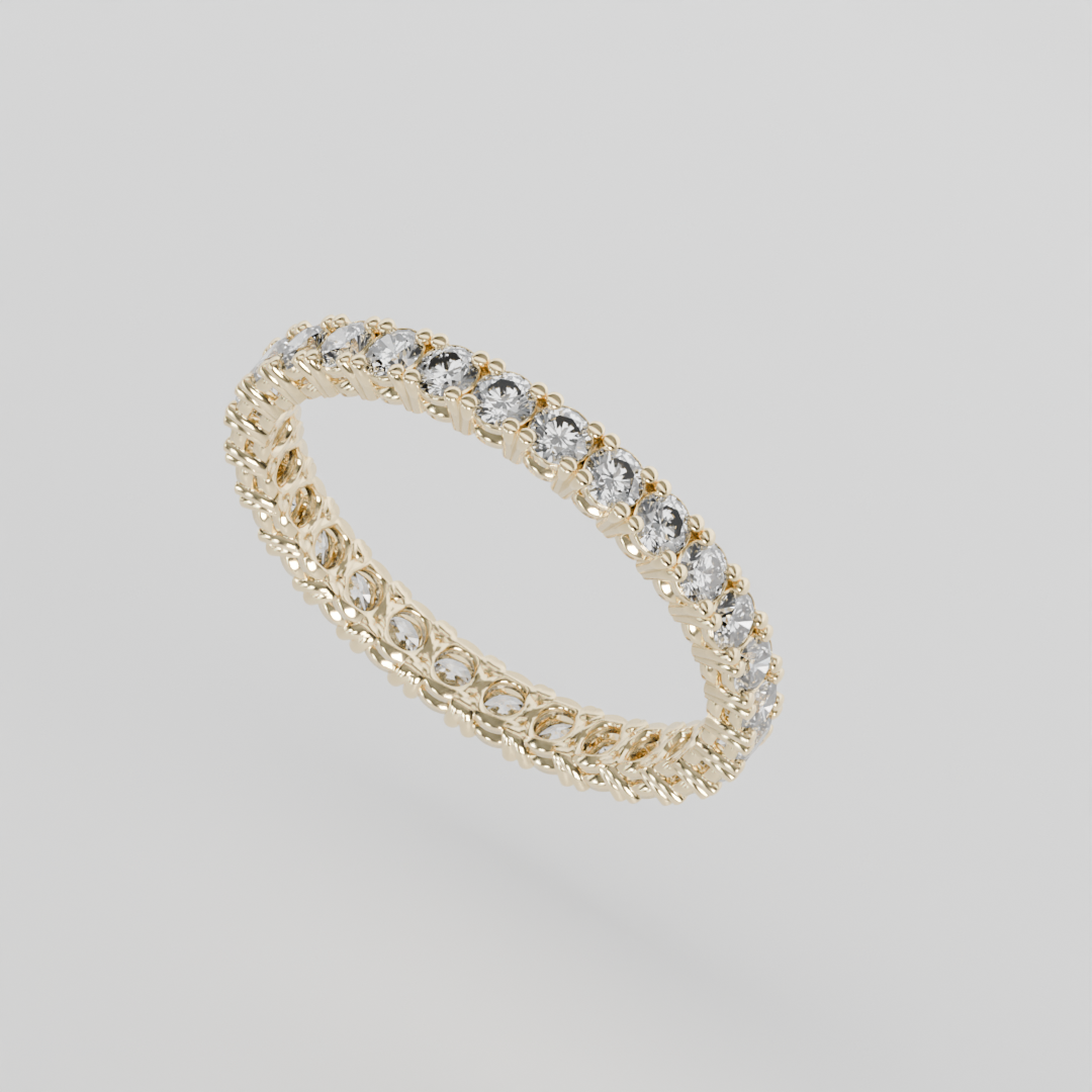 Churumbela Completa CLAW de 2.0mm Diamante Natural - Abril - Churumbela de Oro (10k, 14k, 18k)