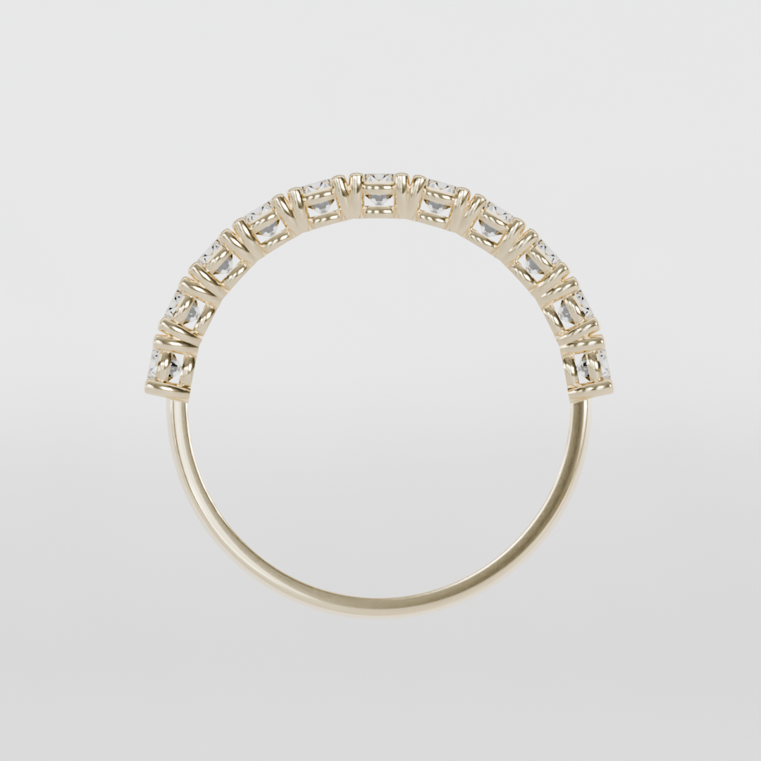 Media Churumbela CLAW de 2.5mm Moissanita - Abril