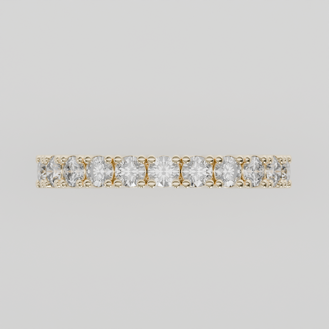 Media Churumbela CLAW de 2.5mm Moissanita - Abril