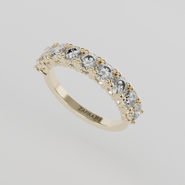 Media Churumbela CLAW de 3.5mm Diamante Labgrown- Abril - Churumbela de Oro (10k, 14k, 18k) y Moissanitas