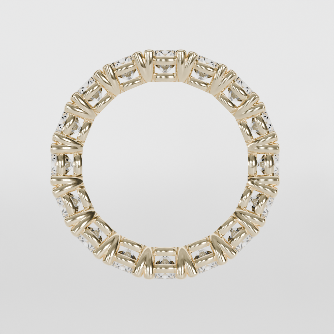 Churumbela Completa CLAW de 4.0mm Diamante Labgrown - Abril - Churumbela de Oro (10k, 14k, 18k) y Moissanitas