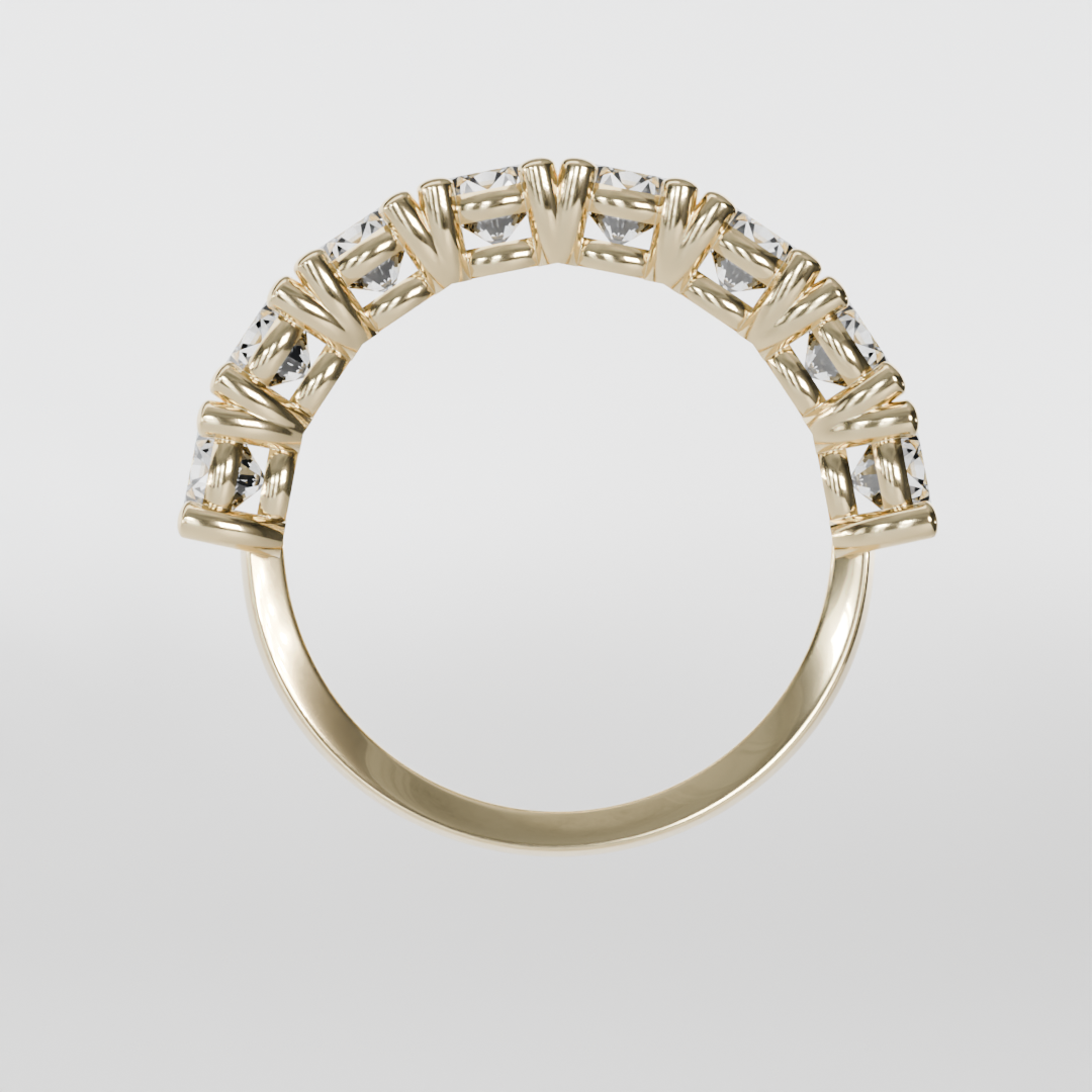 Media Churumbela CLAW de 4.0mm Diamante Labgrown - Abril - Churumbela de Oro (10k, 14k, 18k) y Moissanitas