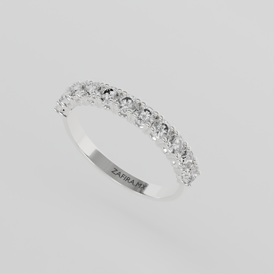 Media Churumbela CLAW de 2.5mm Moissanita - Abril