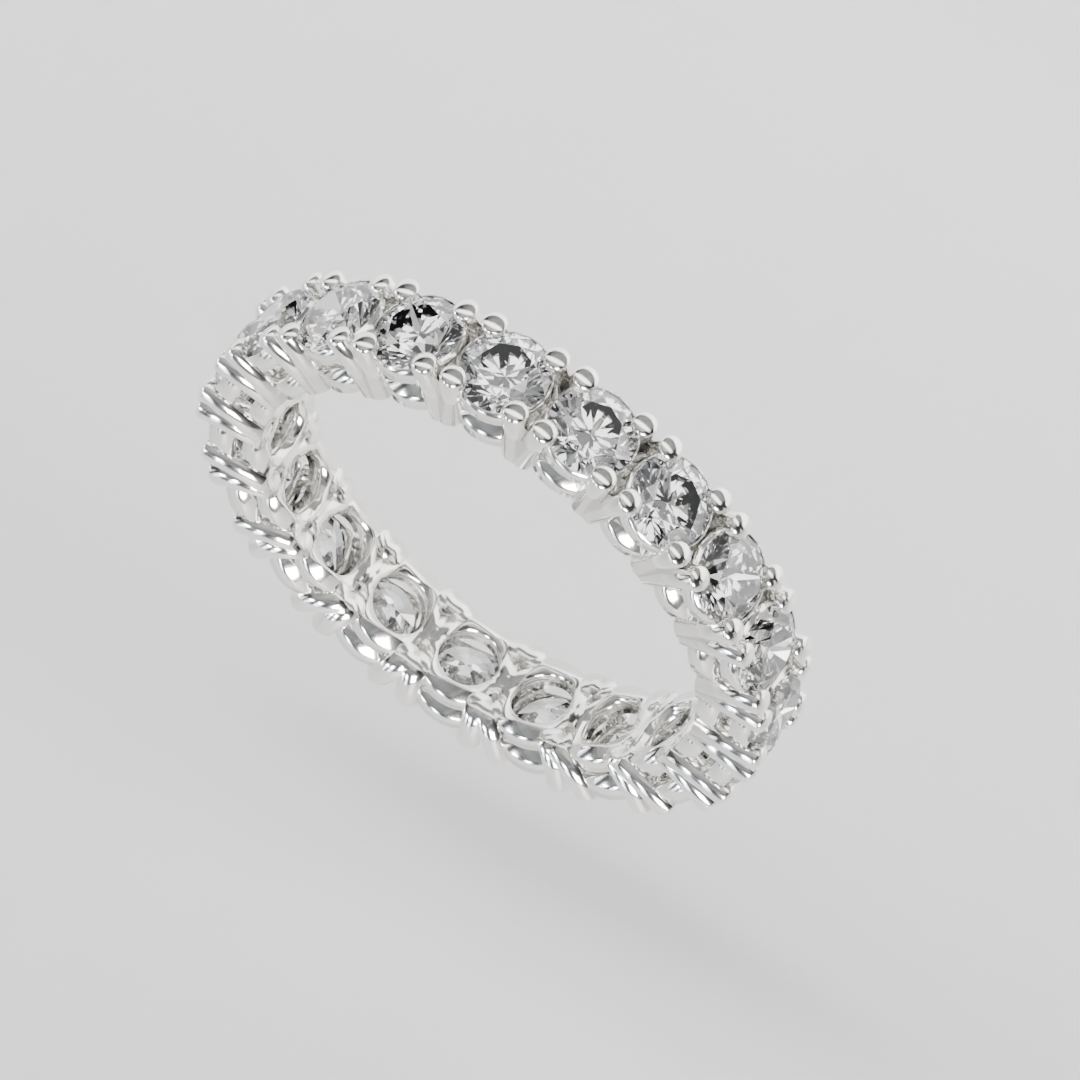 Churumbela Completa CLAW de 3.0mm Diamante Labgrown - Abril - Churumbela de Oro (10k, 14k, 18k) y Moissanitas