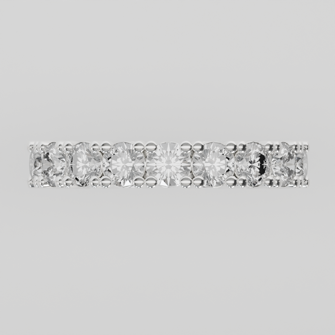 Media Churumbela CLAW de 3.5mm Diamante Labgrown- Abril - Churumbela de Oro (10k, 14k, 18k) y Moissanitas