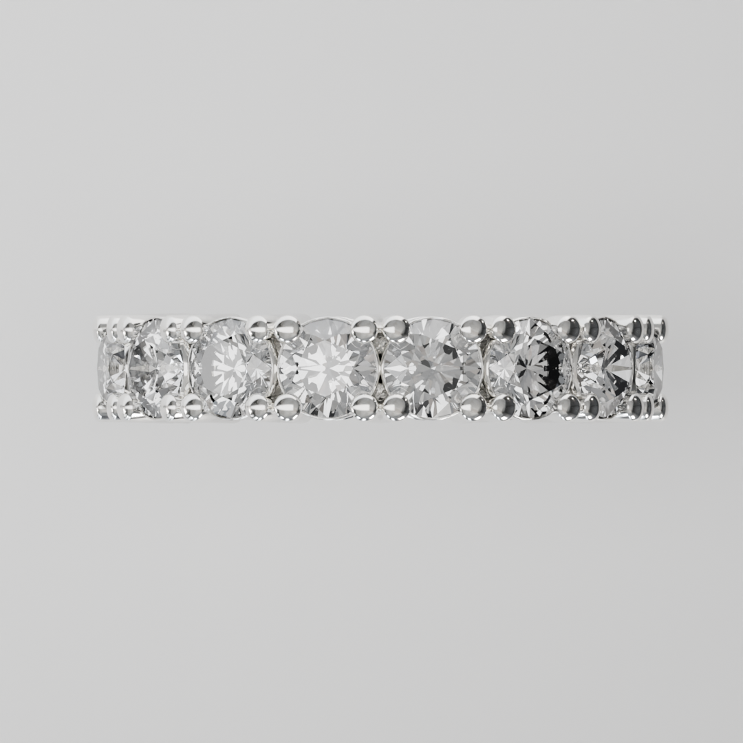 Media Churumbela CLAW de 4.0mm Diamante Labgrown - Abril - Churumbela de Oro (10k, 14k, 18k) y Moissanitas