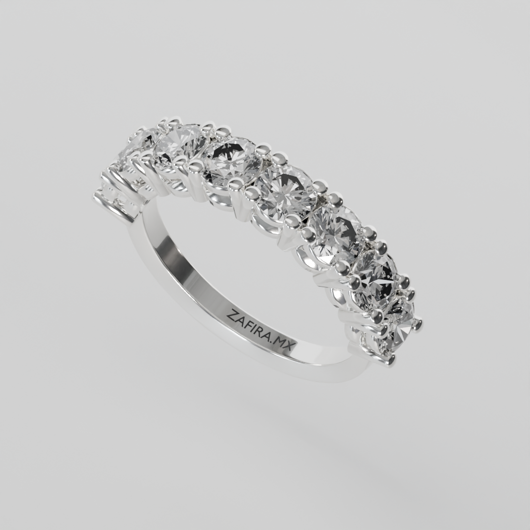 Media Churumbela CLAW de 4.0mm Diamante Labgrown - Abril - Churumbela de Oro (10k, 14k, 18k) y Moissanitas