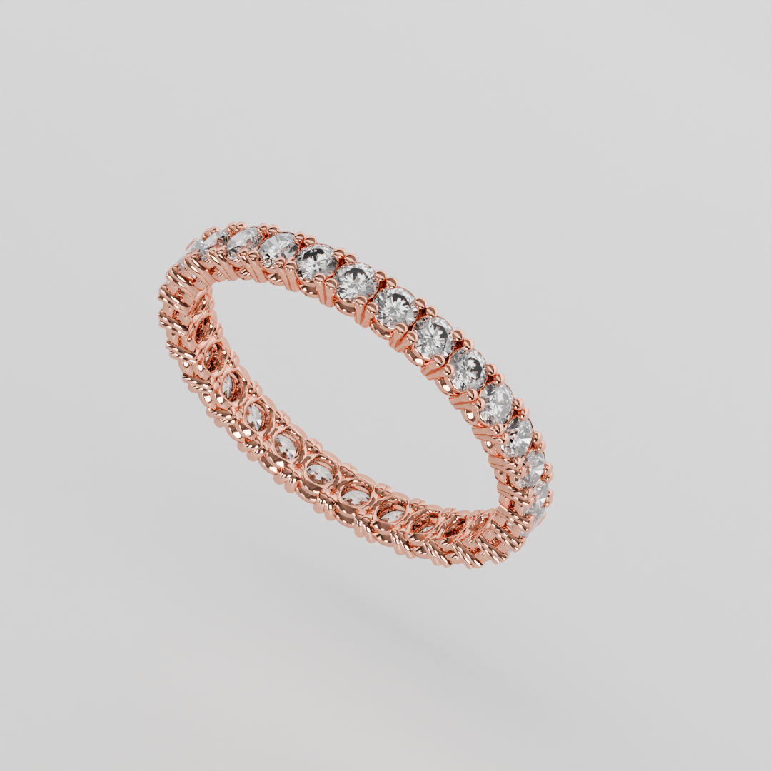 Churumbela Completa CLAW de 2.0mm Diamante Natural - Abril - Churumbela de Oro (10k, 14k, 18k)