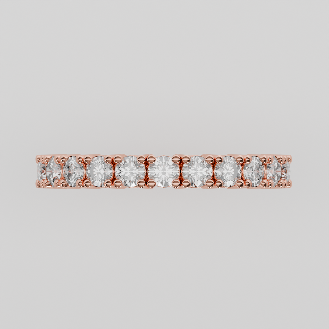 Media Churumbela CLAW de 2.5mm Moissanita - Abril