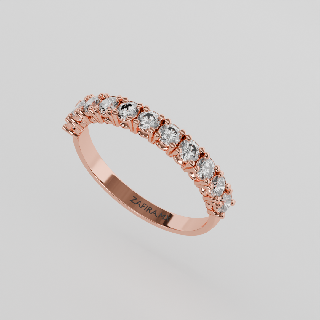 Media Churumbela CLAW de 2.5mm Moissanita - Abril