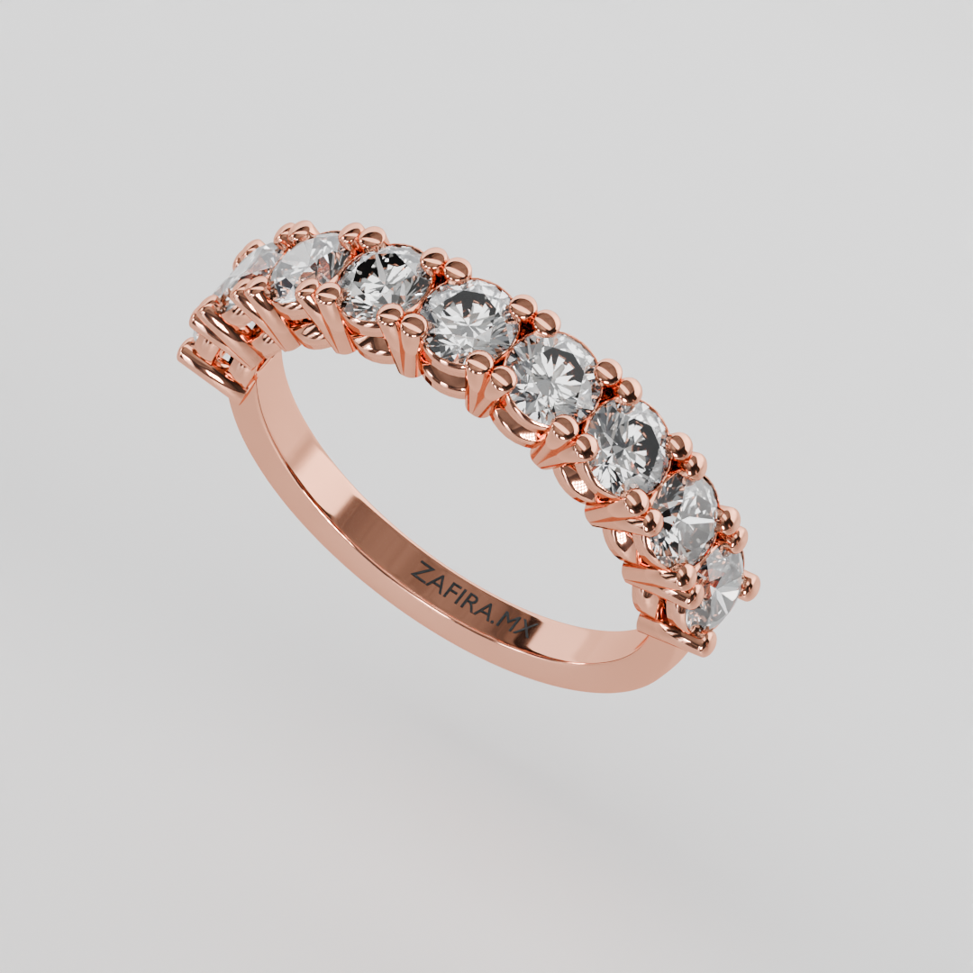 Media Churumbela CLAW de 3.5mm Diamante Labgrown- Abril - Churumbela de Oro (10k, 14k, 18k) y Moissanitas