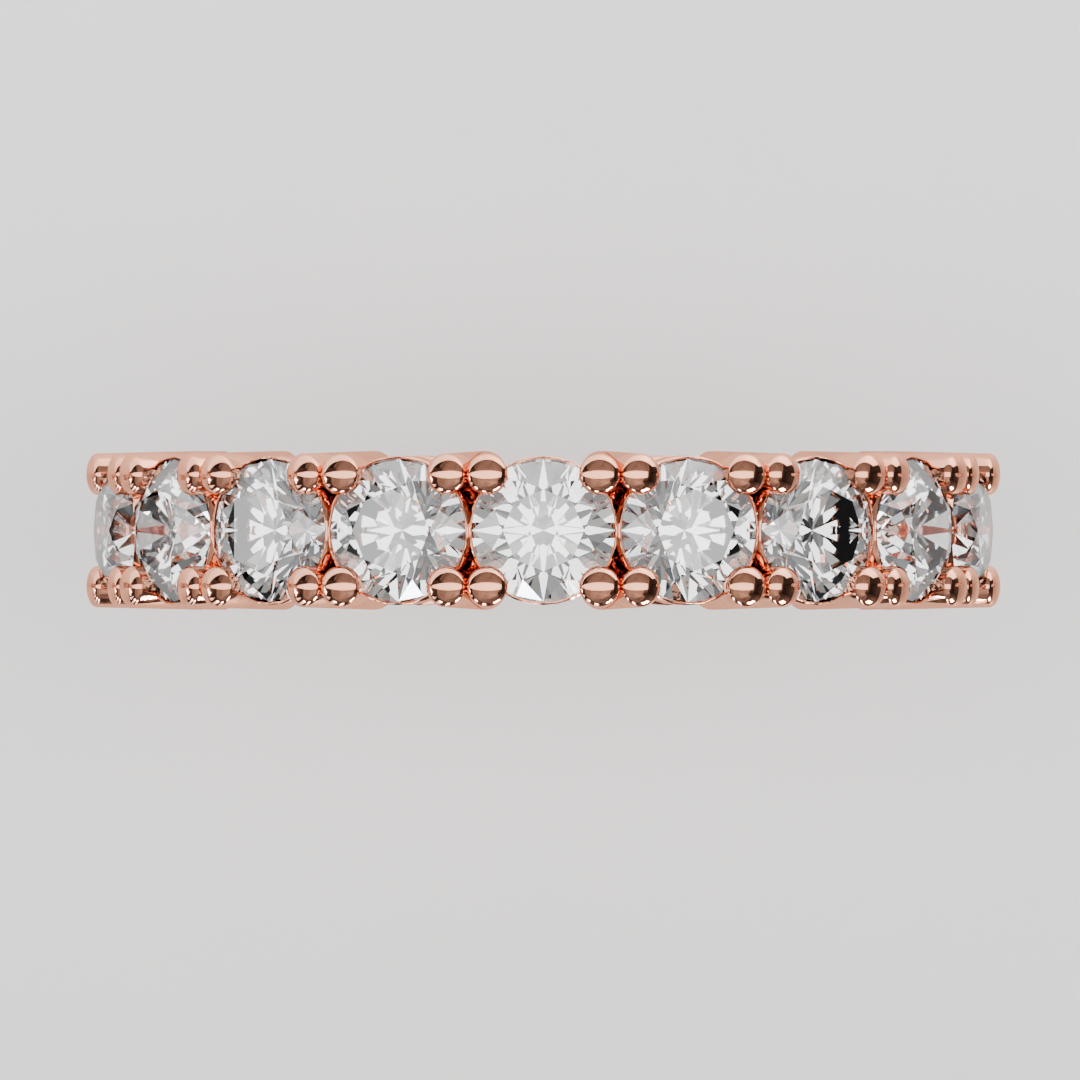 Media Churumbela CLAW de 3.5mm Diamante Labgrown- Abril - Churumbela de Oro (10k, 14k, 18k) y Moissanitas