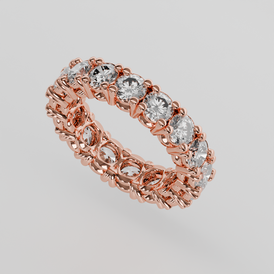 Churumbela Completa CLAW de 4.0mm Diamante Labgrown - Abril - Churumbela de Oro (10k, 14k, 18k) y Moissanitas