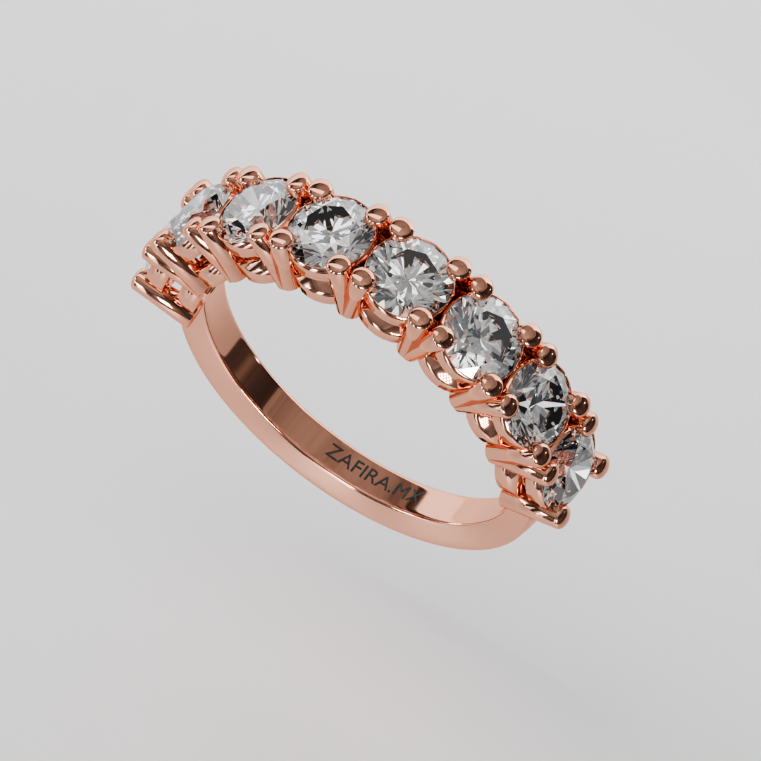 Media Churumbela CLAW de 4.0mm Diamante Labgrown - Abril - Churumbela de Oro (10k, 14k, 18k) y Moissanitas