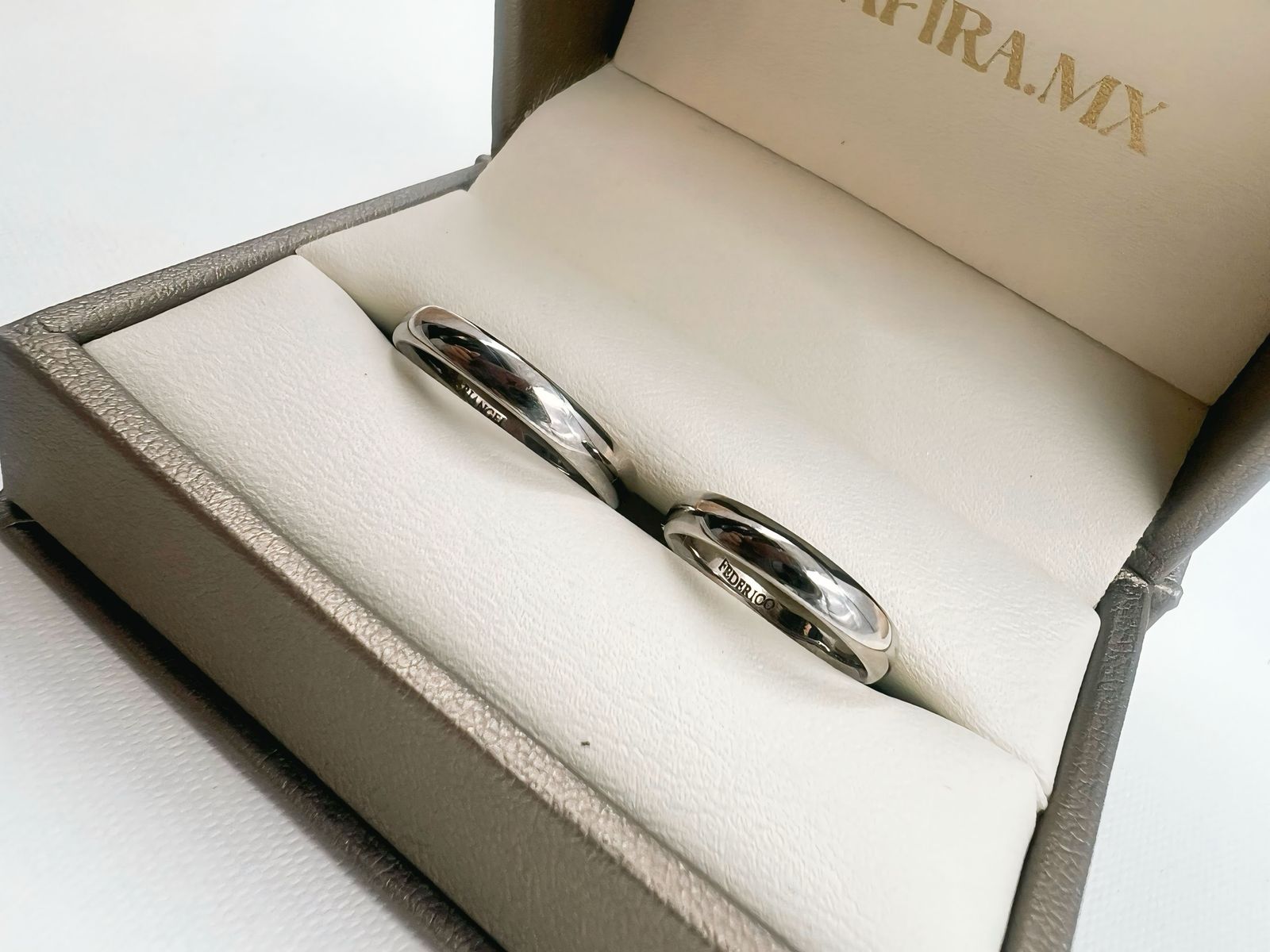 Anillos de boda clásicos (Set 3mm y 3mm) - Argolla de Matrimonio en Oro Sólido (10k, 14k, 18k) o Plata 0.925
