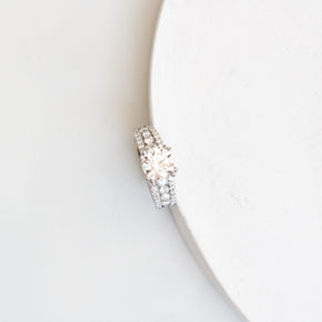 Anillo de Compromiso 1.5 ct Corte REDONDO con triple banda diamante labgrown. - Anillo de Compromiso en Oro (10k, 14k, 18k) y Diamante Lab-Grown