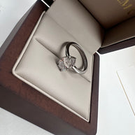 Anillo de Compromiso 1.5ct PERA Solitario - Anillo de Compromiso en Oro (10k, 14k, 18k) o Plata 0.925 y Diamante Lab-Grown o Moissanita