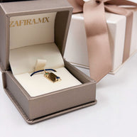 Collar Family Tag 2 Piedras (Placa Personalizable) - Joyería Personalizada en Oro (10k, 14k, 18k) o Plata 0.925