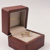 Anillo de Compromiso 2.5 Corte OVAL con Hidden halo y media churumbela- Anillo de Compromiso en Oro (10k, 14k, 18k) o Plata 0.925 y Diamante Lab-Grown o Moissanita