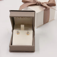 Arete Oval 0.5ct - Aretes de Oro (10k, 14k, 18k) y Piedras Preciosas