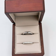 Argollas Maite con incrustaciones Moissanita