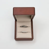 Argollas Maite con incrustaciones Diamante Lab Grown