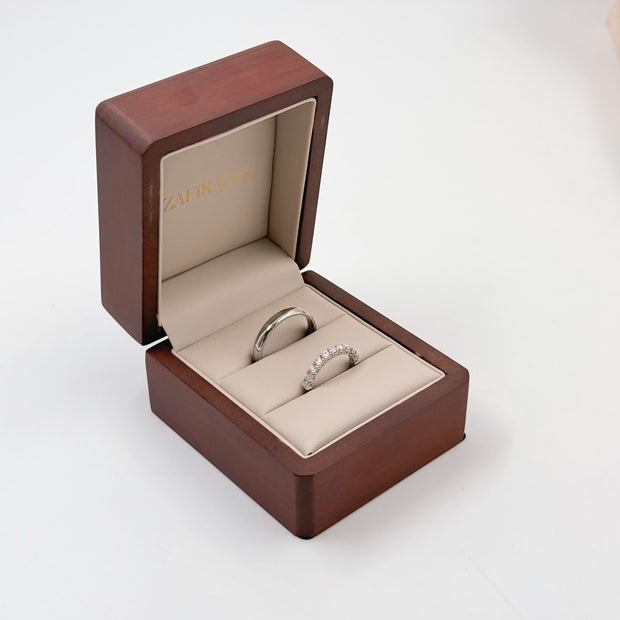 Argollas Maite con incrustaciones Diamante Lab Grown