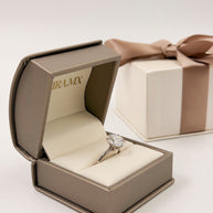 Anillo de Compromiso 3.0ct Corte REDONDO Solitario 6 prongs - Anillo de Compromiso en Oro (10k, 14k, 18k) o Plata y Diamante Lab-Grown o Moissanita