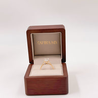 Anillo de Compromiso Umay 3.5ct Corte ESMERALDA Solitario- Anillo de Compromiso en Oro (10k, 14k, 18k) o Plata 0.925 y Diamante Lab-Grown o Moissanita