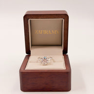 Anillo de Compromiso 2.5ct Corte REDONDO Solitario 6 prongs - Anillo de Compromiso en Oro (10k, 14k, 18k) o Plata y Diamante Lab-Grown o Moissanita