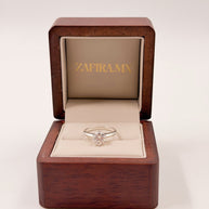 Anillo de Compromiso 1.0ct Corte REDONDO Solitario 6 prongs - Anillo de Compromiso en Oro (10k, 14k, 18k) o Plata y Diamante Lab-Grown o Moissanita