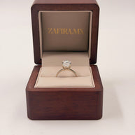 Anillo de Compromiso 2.5ct Corte MARQUISE solitario - Anillo de Compromiso en Oro (10k, 14k, 18k) o Plata 0.925 y Diamante Lab-Grown o Moissanita