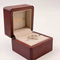 Anillo de Compromiso 0.5ct corte REDONDO solitario 6 Prongs - Anillo de Compromiso en Oro (10k, 14k, 18k) o Plata 0.925 y Diamante Lab-Grown o Moissanita