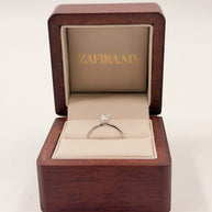 Anillo de Compromiso 1.0ct Oval Solitario - Anillo de Compromiso en Oro (10k, 14k, 18k) o Plata 0.925 y Diamante Lab-Grown o Moissanita