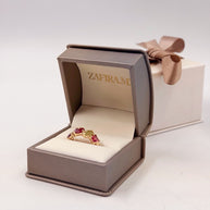 Family Ring 6 piedras Diseño 1 - Anillo Familiar de Oro (10k, 14k, 18k) y Piedras de Nacimiento