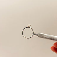 Anillo de Compromiso 1.0ct Corte ESMERALDA solitario- Anillo de Compromiso en Oro (10k, 14k, 18k) o Plata 0.925 y Diamante Lab-Grown o Moissanita