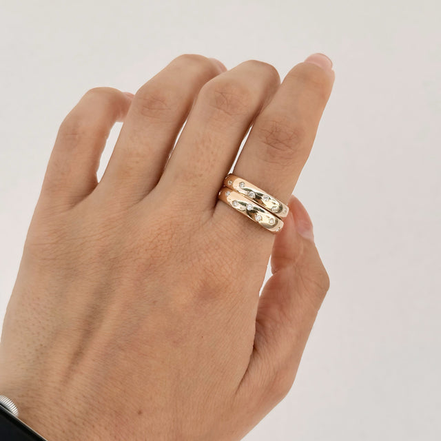 Argollas PLATA Valentina con Diamantes Labgrowm