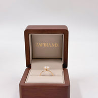 Anillo de Compromiso 1.5ct Corte REDONDO Solitario 6 prongs