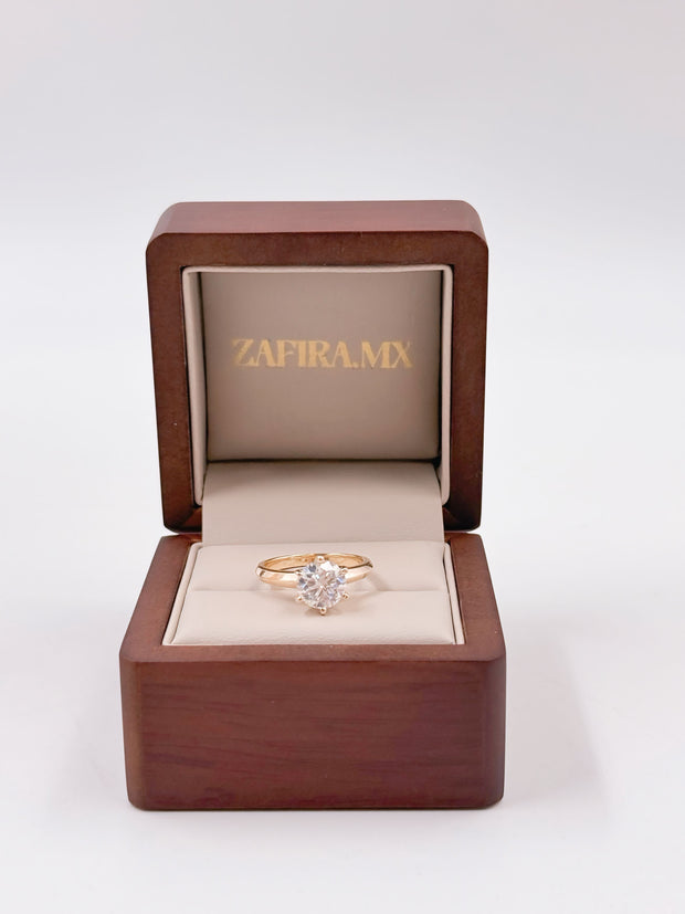 Anillo de Compromiso Amelia 2.0ct Corte REDONDO Solitario