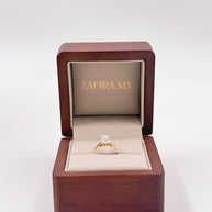 Anillo de Compromiso 1.5ct Corte RADIANTE Solitario- Anillo de Compromiso en Oro (10k, 14k, 18k) o Plata 0.925 y Diamante Lab-Grown o Moissanita