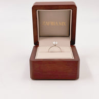 Anillo de Compromiso 1.5ct Corte REDONDO Solitario 6 prongs