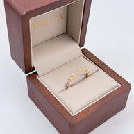 Argolla Nuria con Diamantes Lab-Grown - Oro Sólido (10k, 14k, 18k)