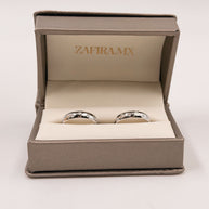 Argollas PLATA Valentina con Diamantes Labgrowm