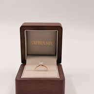 Anillo de Compromiso 0.5ct corte REDONDO solitario 4 Prongs - Anillo de Compromiso en Oro (10k, 14k, 18k) o Plata 0.925 y Diamante Lab-Grown o Moissanita